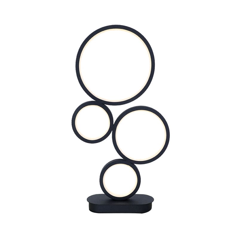 Modern Cirkelformad Bordslampa – Unik Design