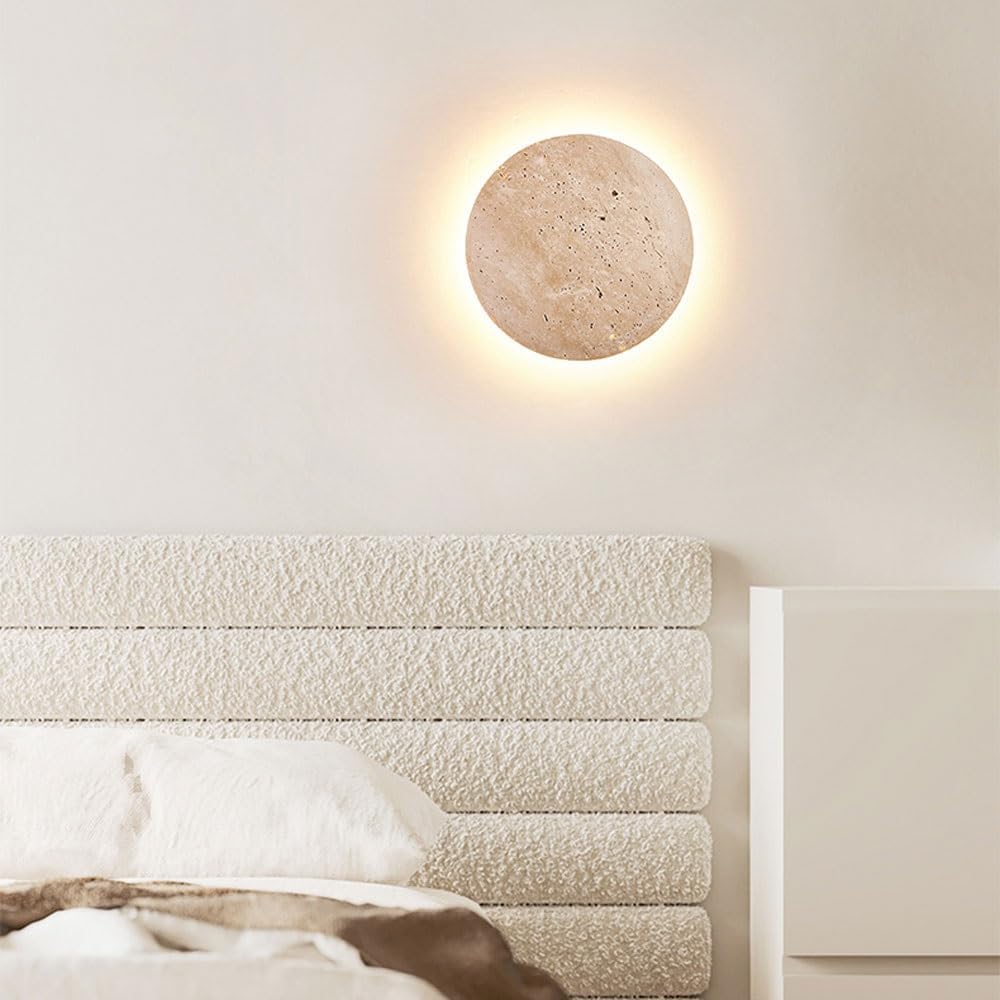 Vägglampa – Naturlig Sten