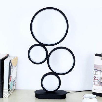 Modern Cirkelformad Bordslampa – Unik Design