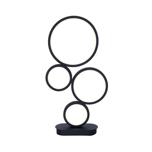 Modern Cirkelformad Bordslampa – Unik Design