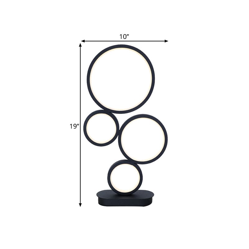 Modern Cirkelformad Bordslampa – Unik Design