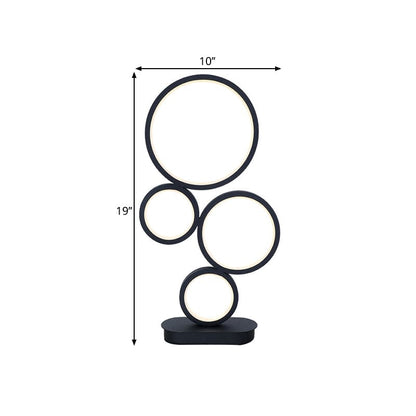 Modern Cirkelformad Bordslampa – Unik Design